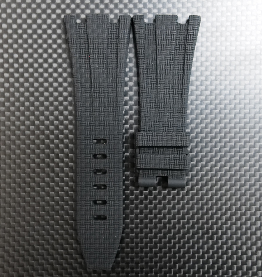 【编织纹面】维瑞亚橡胶表带适用于爱彼皇家橡树离岸计时26470.26480 42mm