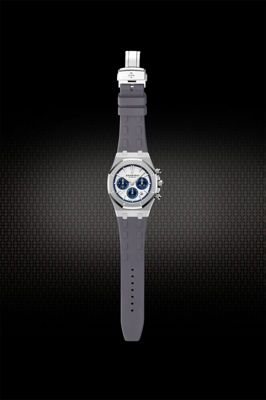 Vagenari维瑞亚橡胶表带适用于爱彼皇家橡树38mm 26315钢带表款