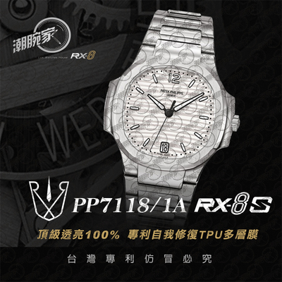 RX-8手表贴膜适用于百达翡丽PP7118/1A 外表圈表盘表扣