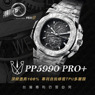 RX8贴膜适用于百达翡丽pp5990 手表保护膜 外表圈表盘表扣