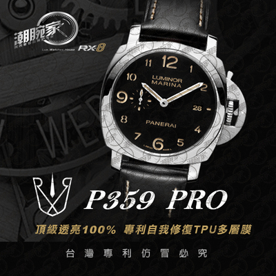 RX-8 手表贴膜适用于沛纳海P359保护膜 外表圈表盘表扣