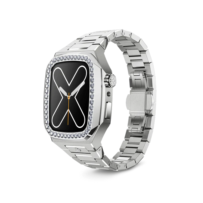 GOLDEN CONCEPT商务优雅镶钻手表壳适用iWATCH7/8/9