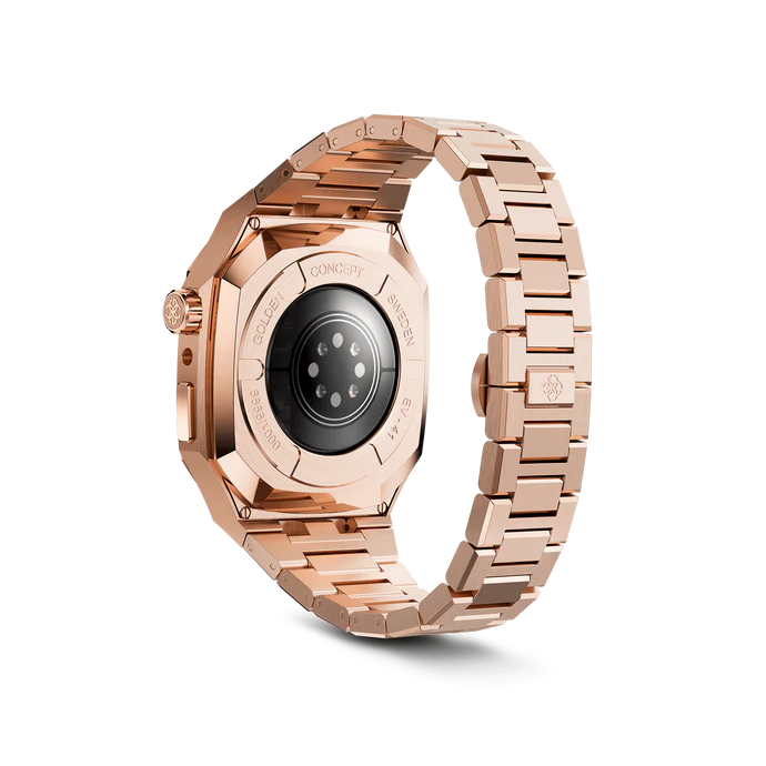 GOLDEN CONCEPT玫瑰金色商务表壳适用iWATCH7/8/9