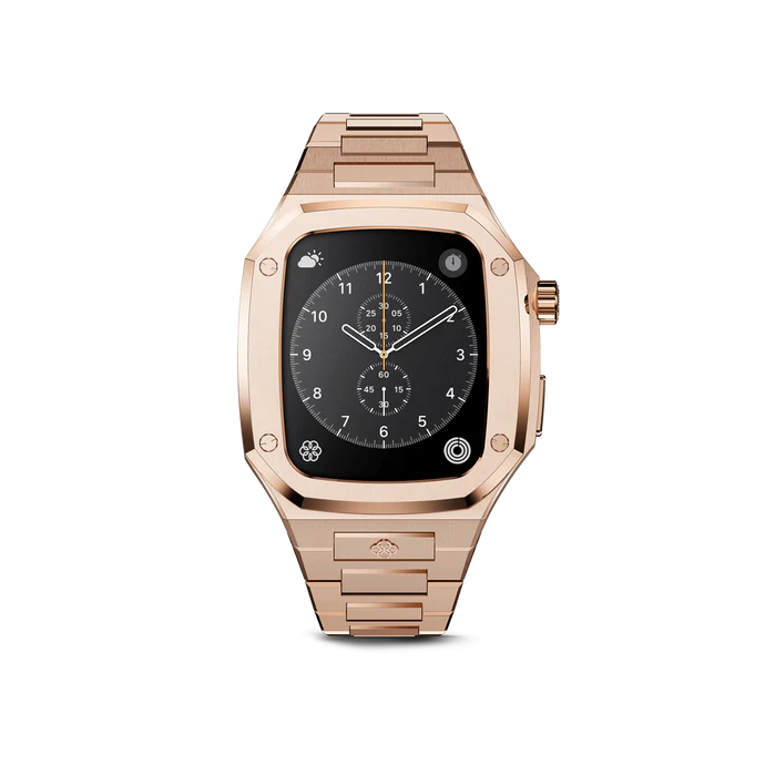 GOLDEN CONCEPT玫瑰金色商务表壳适用iWATCH7/8/9