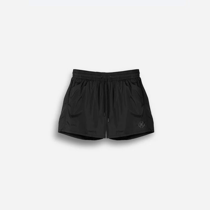 游泳短裤-黑色刺绣