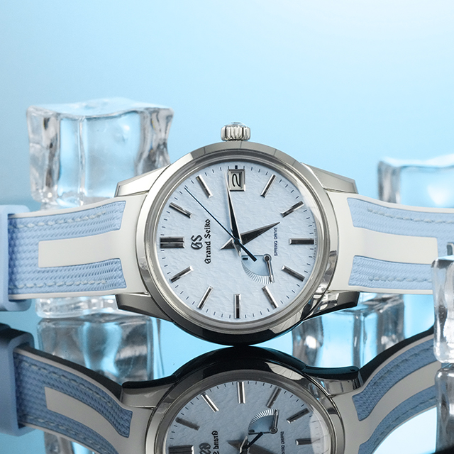 维瑞亚VAGENARI橡胶表带适用于GrandSeiko冠蓝狮SBGA407G