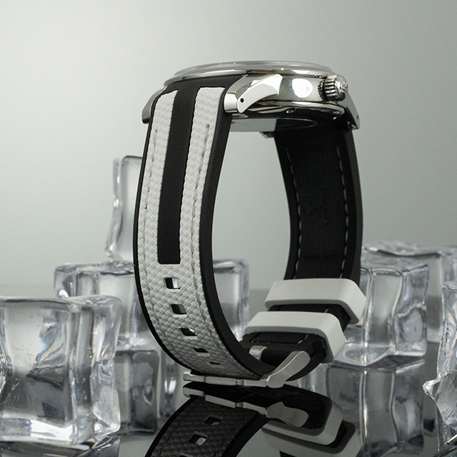 维瑞亚VAGENARI橡胶表带适用于GrandSeiko冠蓝狮SBGA407G