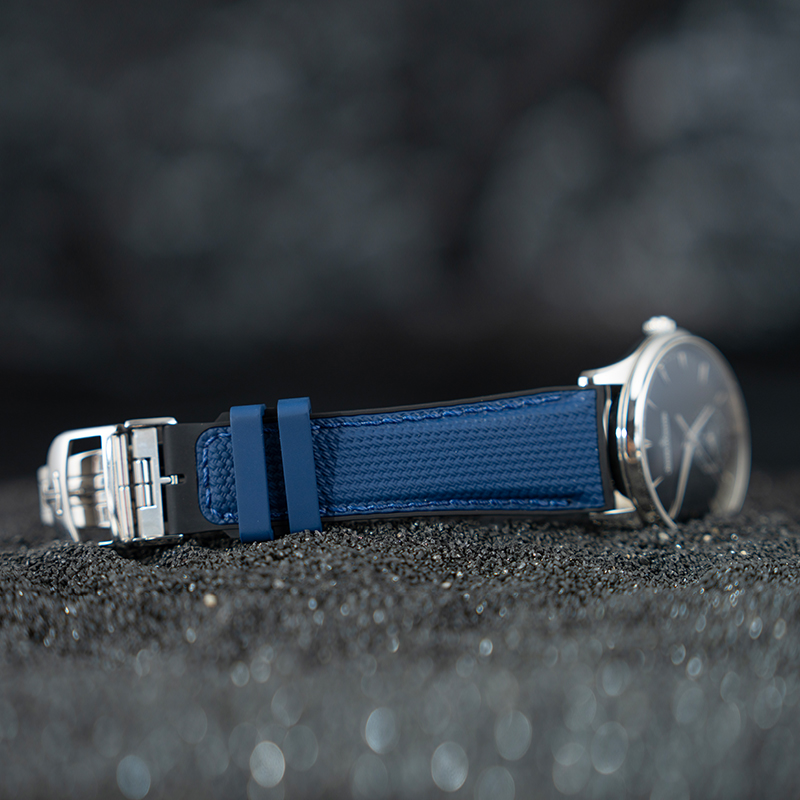 【格纹】维瑞亚VAGENARI橡胶表带适用于积家大师39mm