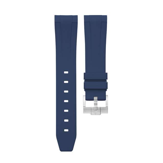维瑞亚Vagenari橡胶表带适用于Swatch X Omega联名款腕表针扣款