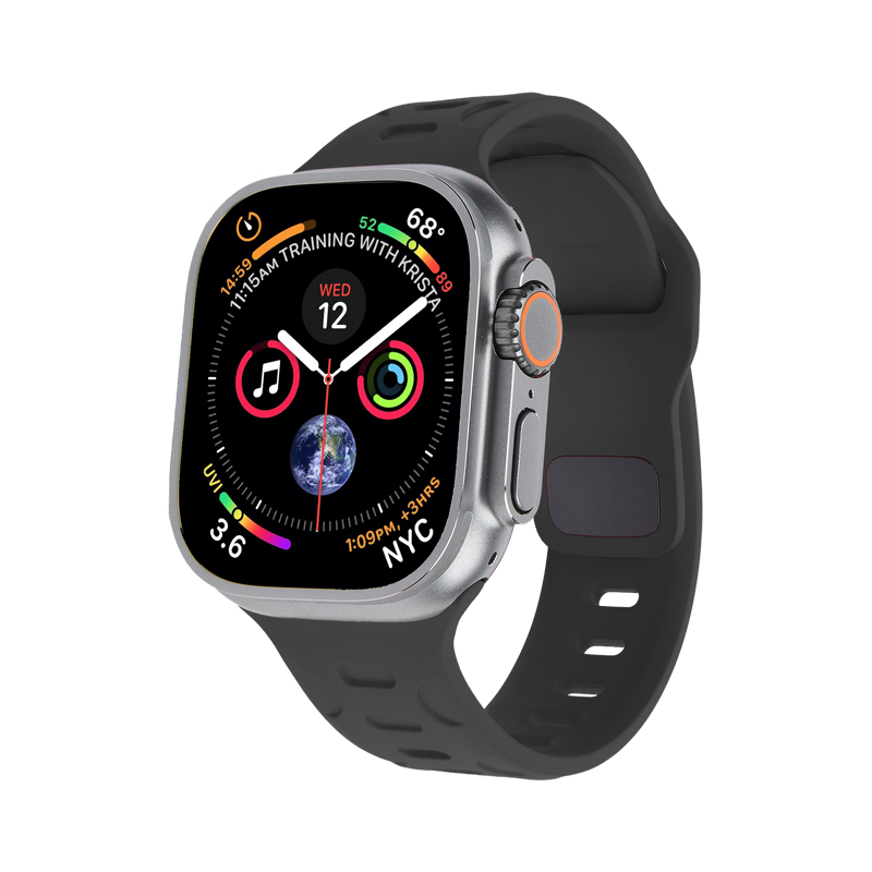 维瑞亚橡胶表带适用于苹果手表applewatch9 Ultra2 49/45/44mm