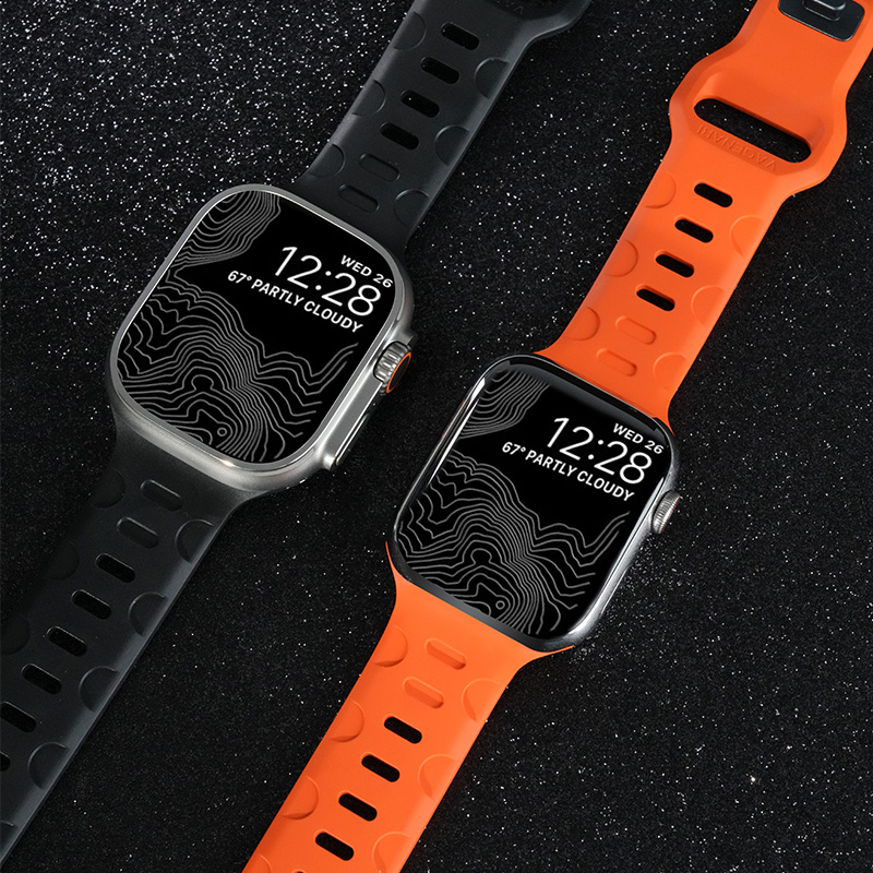 维瑞亚橡胶表带适用于苹果手表applewatch9 Ultra2 49/45/44mm