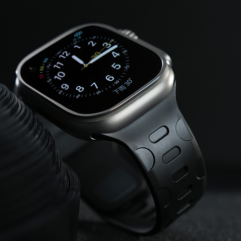 维瑞亚橡胶表带适用于苹果手表applewatch9 Ultra2 49/45/44mm