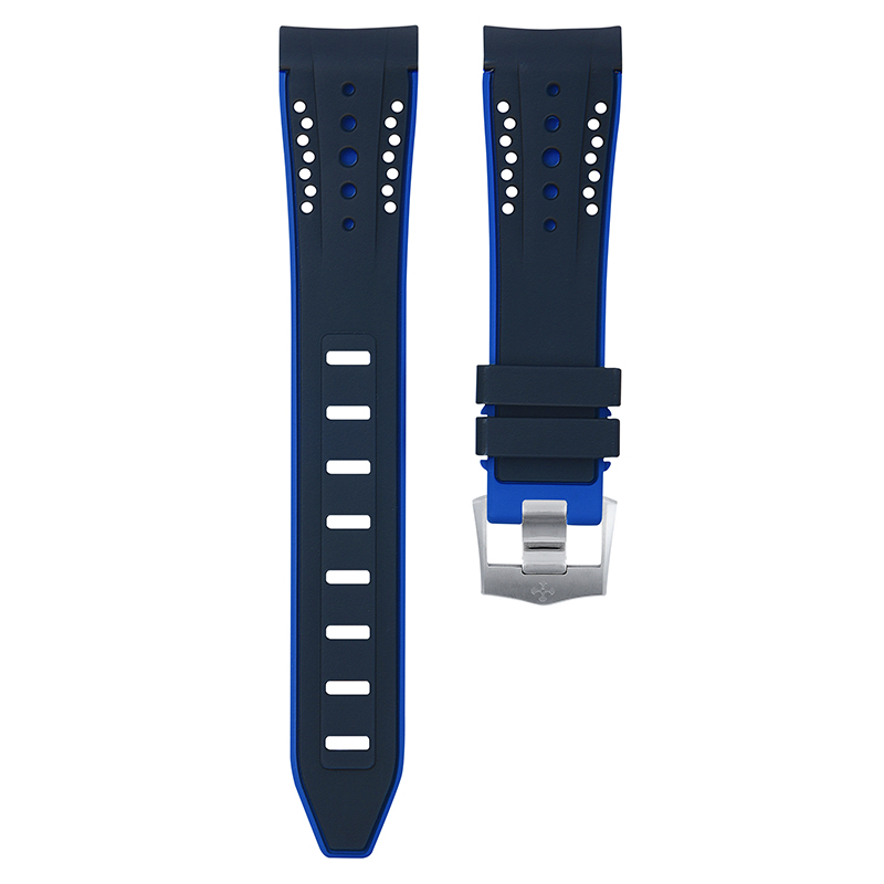 维瑞亚VAGENARI橡胶表带适用于OMEGA超霸月之暗面44.25mm