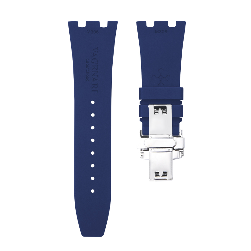 Vagenari维瑞亚橡胶表带适用于爱彼皇家橡树37mm 15450钢带表款