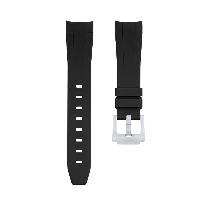 维瑞亚橡胶表带适用于浪琴康卡斯41mm
