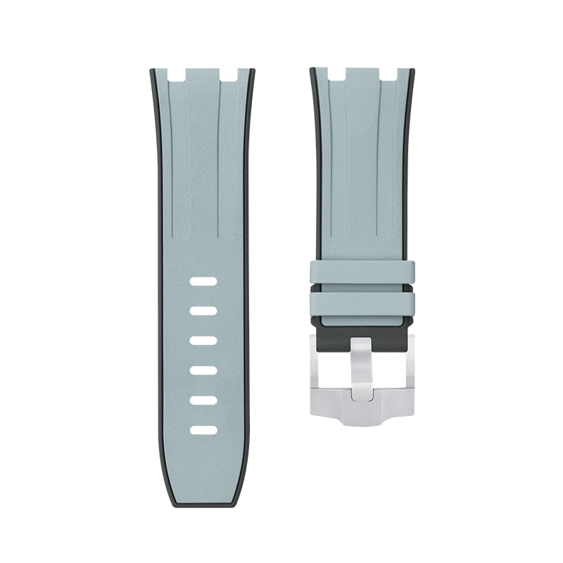【双色】维瑞亚橡胶表带适用于皇家橡树离岸潜水 42mm 15710.15703.26703