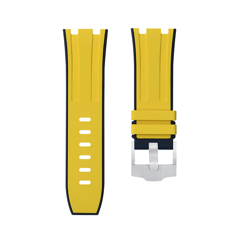 【双色】维瑞亚橡胶表带适用于皇家橡树离岸潜水 42mm 15710.15703.26703