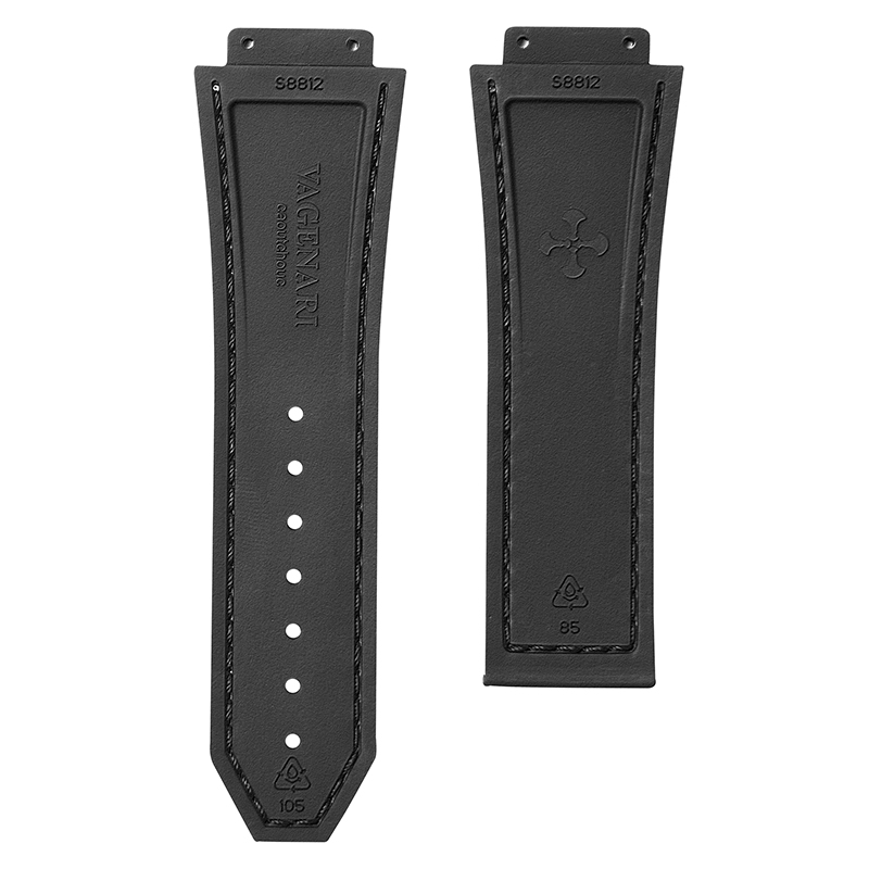 网格纹橡胶表带适用于宇舶经典融合计时码表系列44mm 525