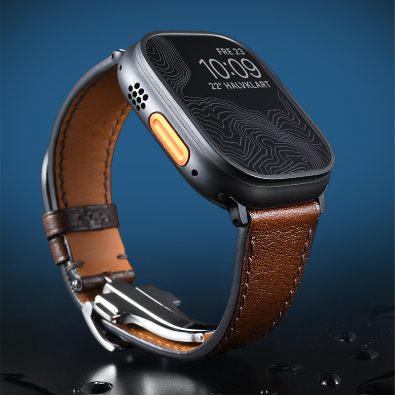 小牛皮真皮表带适用于Apple Watch 44/45/49mm Apple Watch Ultra2