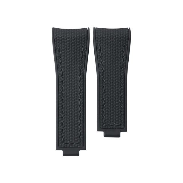 维瑞亚网格纹橡胶表带适用于劳力士潜航者41mm 126618