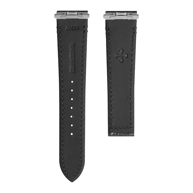 维瑞亚VAGENARI美洲鳄鱼皮表带一键快拆适用于卡地亚山度士39.8mm