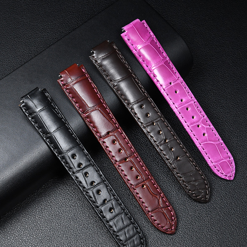 维瑞亚VAGENARI 美洲鳄鱼皮表带 适用于卡地亚蓝气球36mm