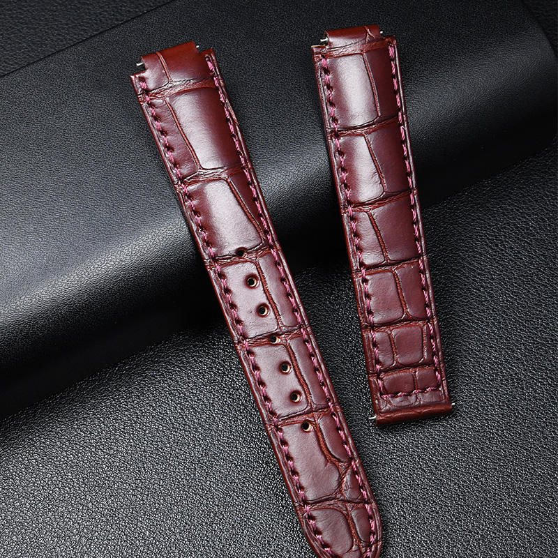 维瑞亚VAGENARI 美洲鳄鱼皮表带 适用于卡地亚蓝气球36mm