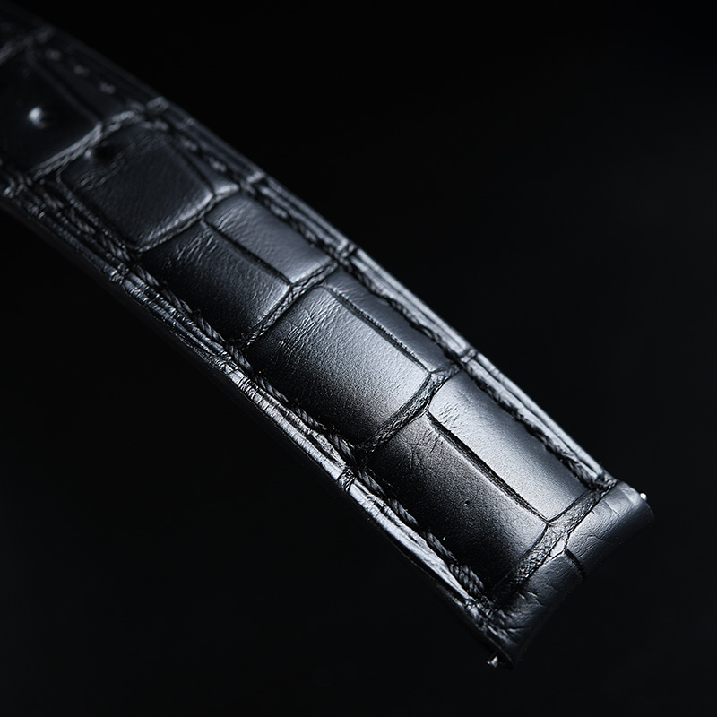 维瑞亚美洲鳄鱼皮表带适用于积家大师36mm