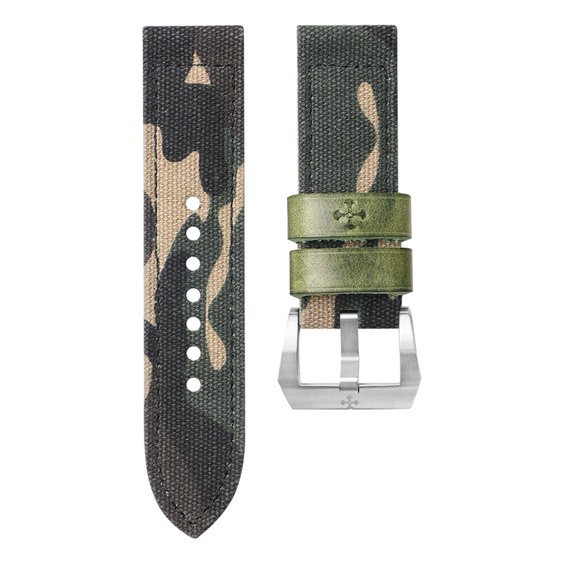 维瑞亚纯棉帆布表带 纯手工 适用于沛纳海40/42/44/47mm