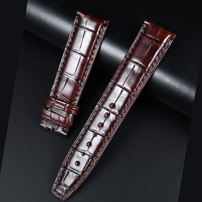 维瑞亚美洲鳄鱼皮表带适用于万国葡萄牙IW358401 40mm