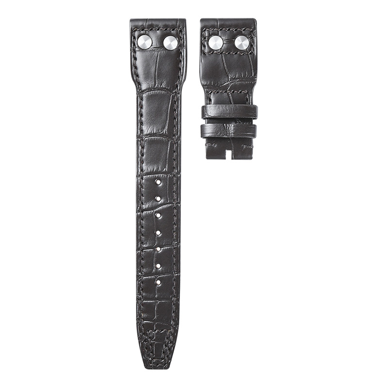 维瑞亚美洲鳄鱼皮表带适用于万国葡萄牙计时41mm