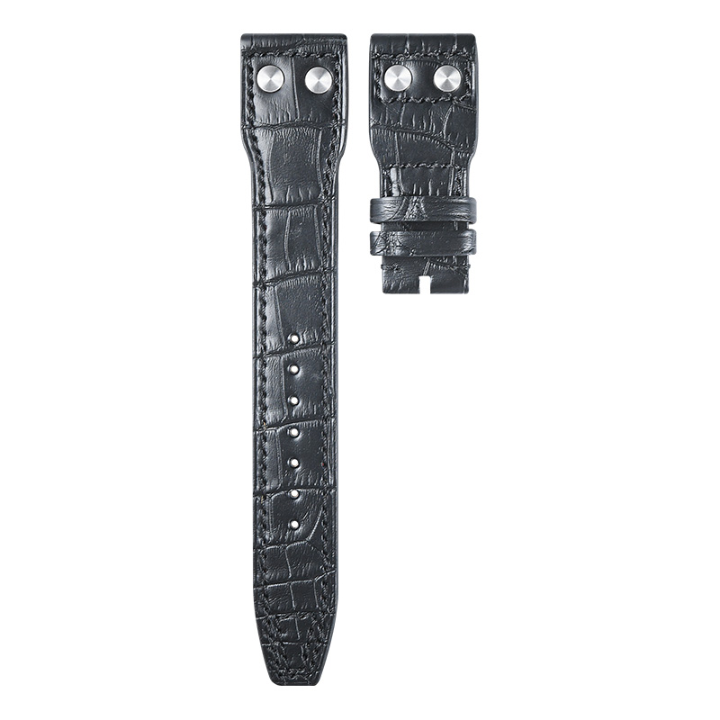 维瑞亚美洲鳄鱼皮表带适用于万国葡萄牙计时41mm