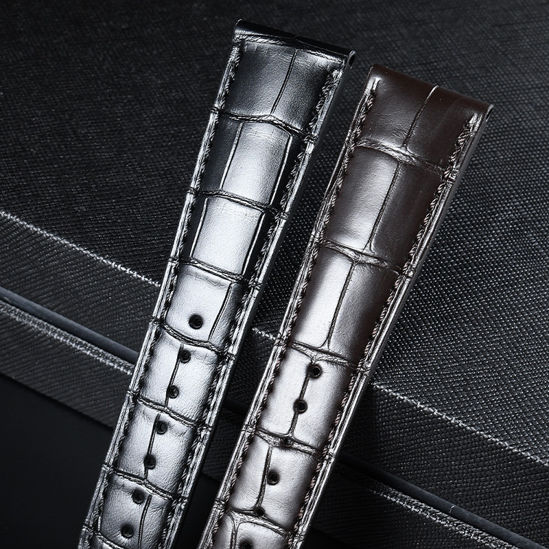 维瑞亚鳄鱼皮表带适用宝珀经典系列40mm 6670A