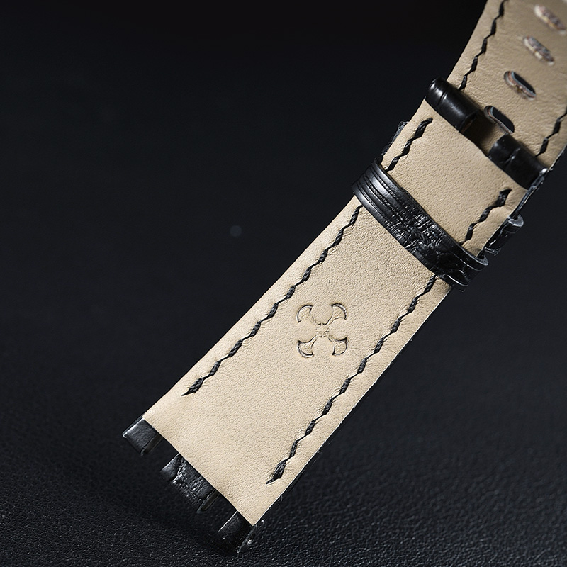 维瑞亚鳄鱼皮表带适用于AP皇家橡树离岸37mm 26048 针扣款