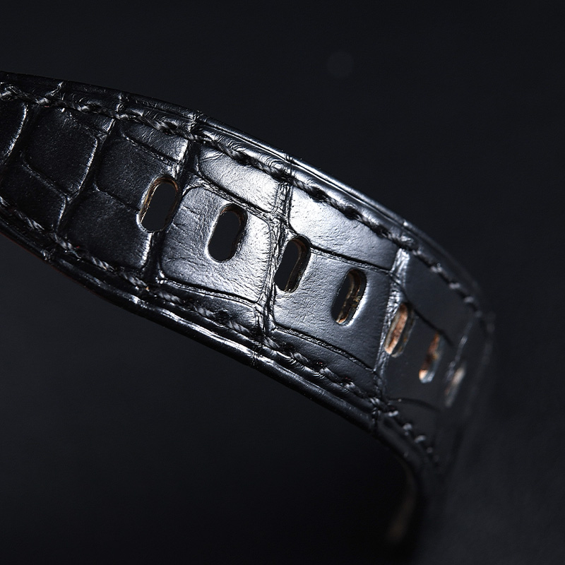 维瑞亚鳄鱼皮表带适用于AP皇家橡树离岸37mm 26048 针扣款