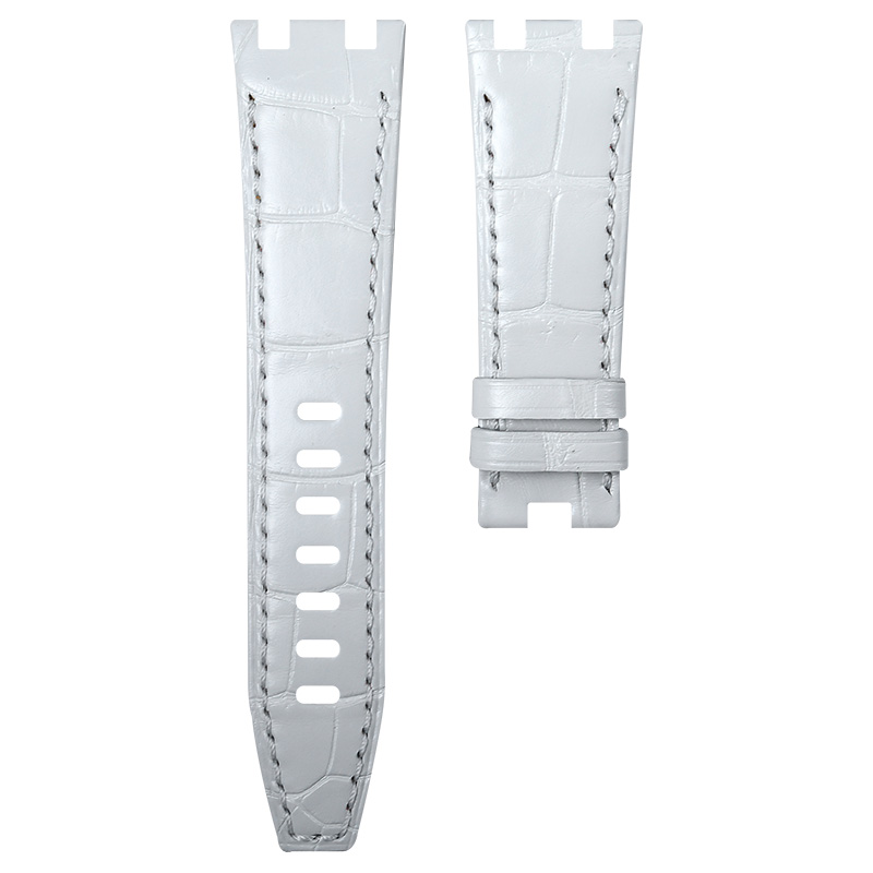 维瑞亚鳄鱼皮表带适用于AP皇家橡树离岸37mm 26048 针扣款